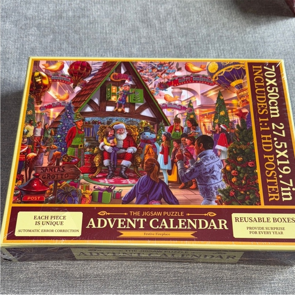 Festive Fireplace Christmas Jigsaw Puzzle Advent Calendar